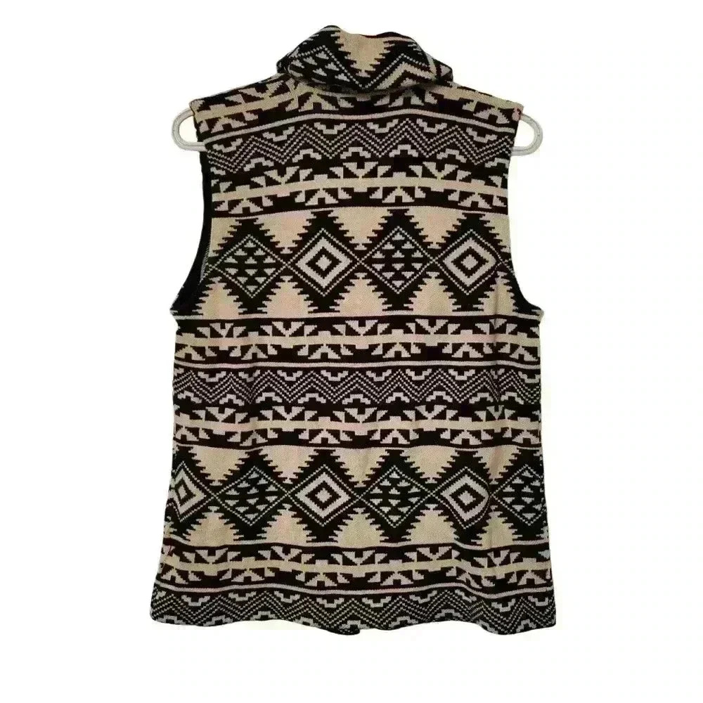 Chaps Aztec Abstract Women's Western Layering Vest Size Large - Picture 2 of 4